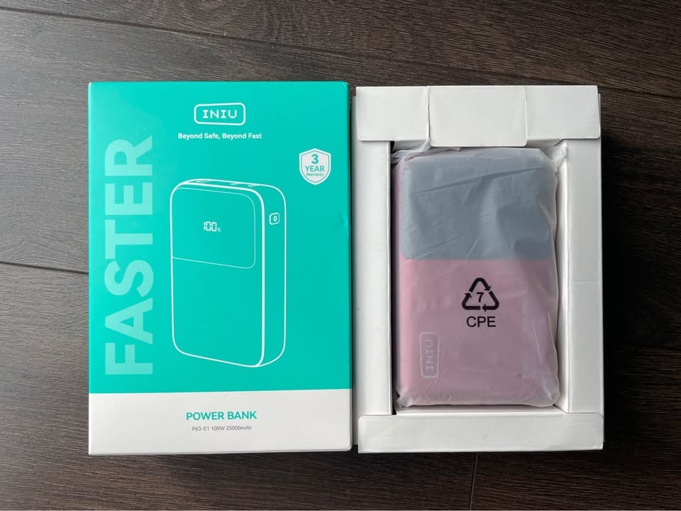 INIU 100W 25000mAh Power Bank - Open Box - photo 3