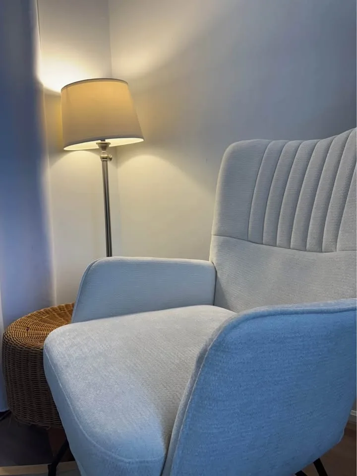 new rocking chair white/beige image indicator(3)