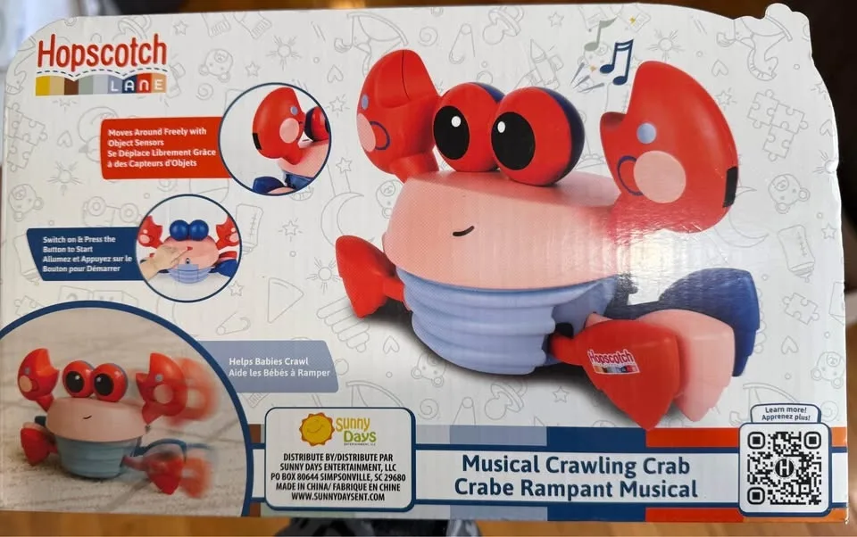 Musical Crawling Crab - Cangrejo Musical - Gift Christmas Regalo image indicator(2)