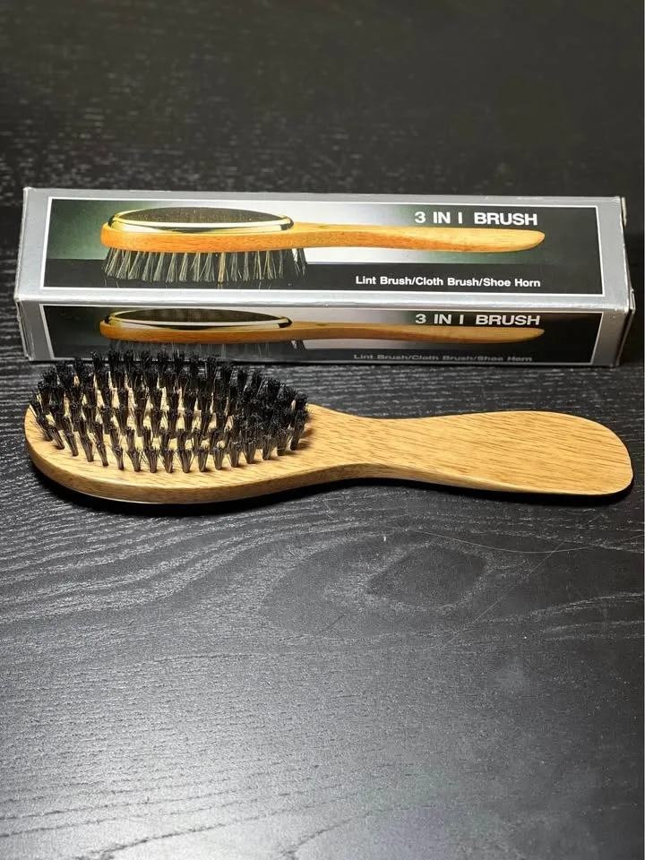 3 in 1 Brush Lint Brush/ Cloth Brush/ Shoe Horn #cleanout image indicator(2)