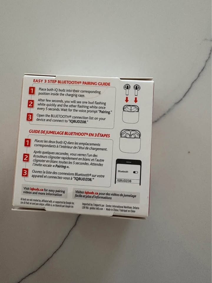 IQ BUDZ wireless ear buds Black never opened - photo 4