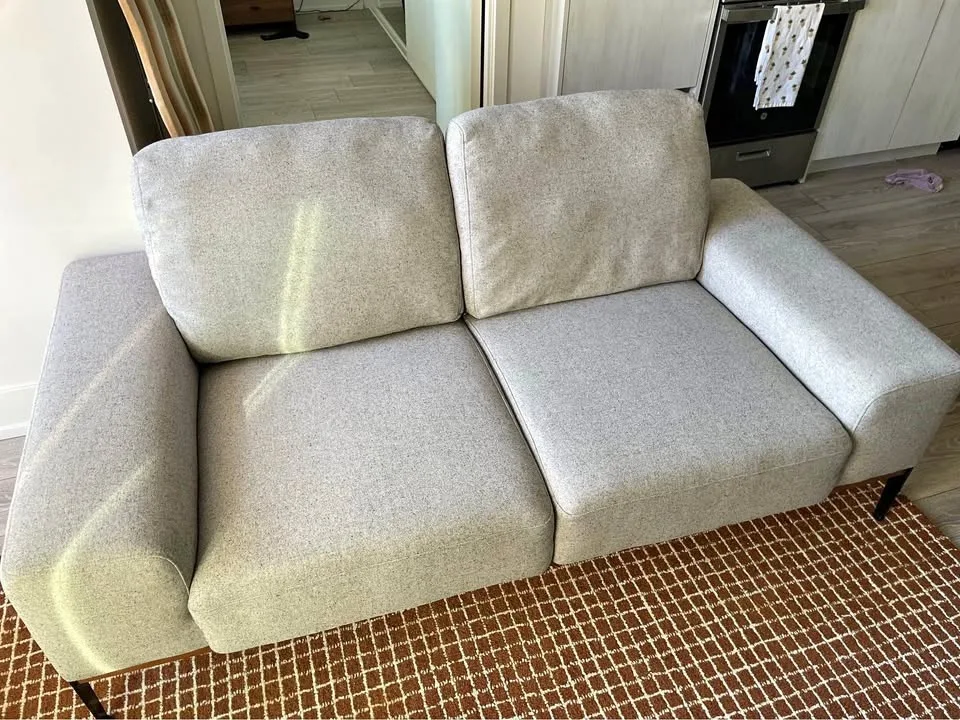 Structube Light Grey Sofa Preston 3 Seater (DELIVERY AVAILABLE)