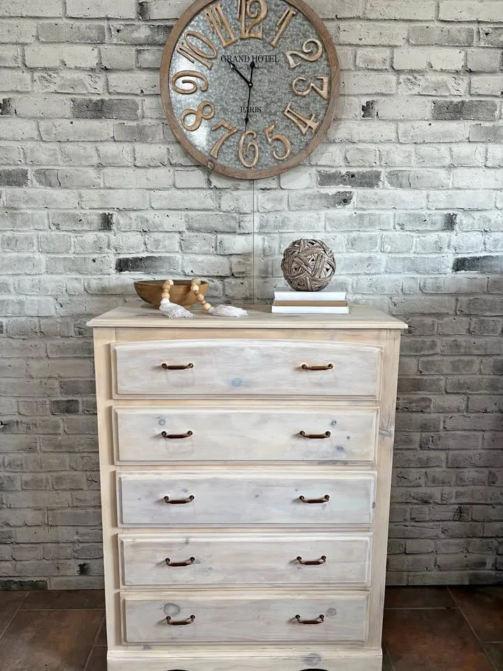 Solid wood dresser high boy