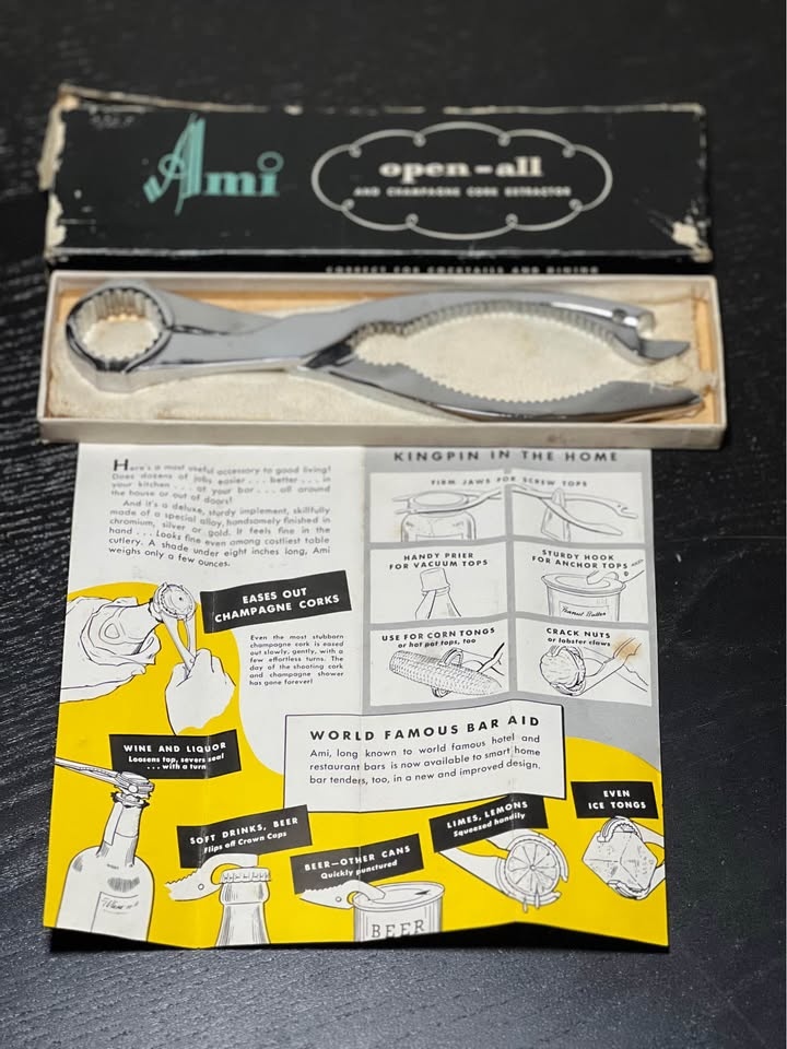Vintage Ami Open-All and Champagne Cork Extractor - photo 2