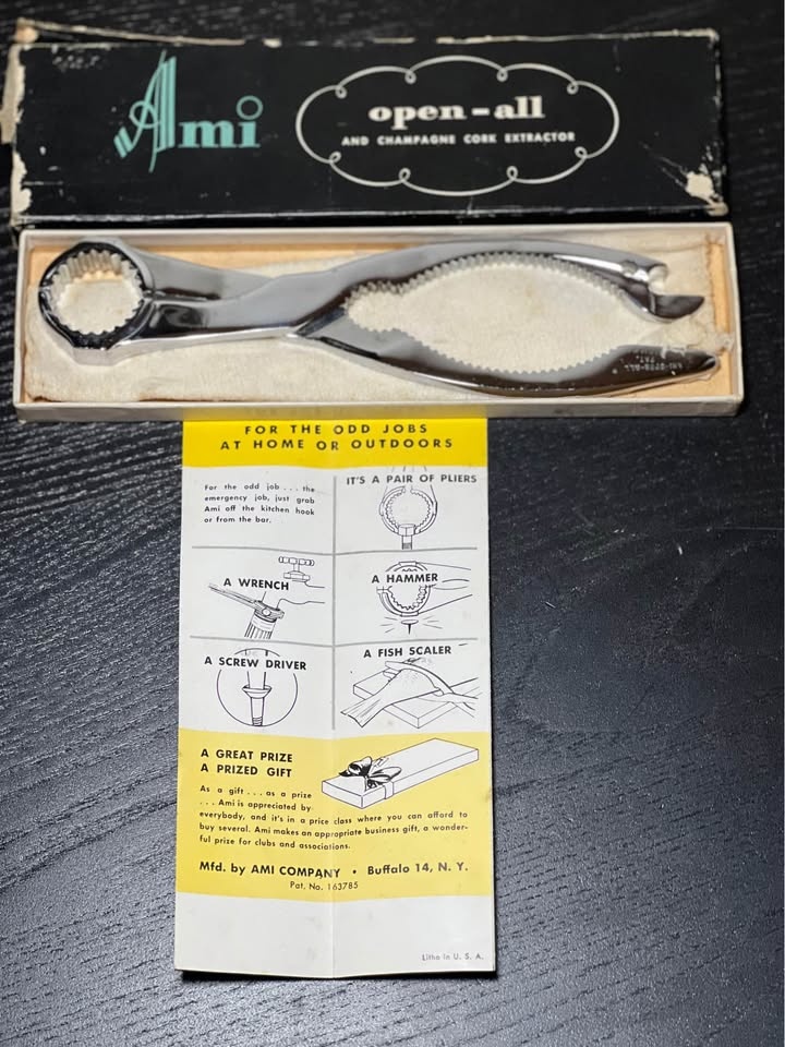 Vintage Ami Open-All and Champagne Cork Extractor - photo 3