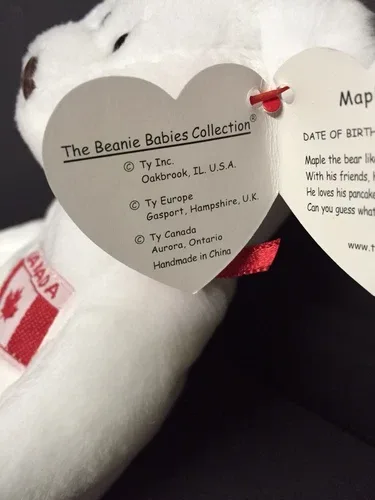 TY MAPLE Beanie Baby With Tag Error ( Misspelled "Gosport "As " image indicator(2)