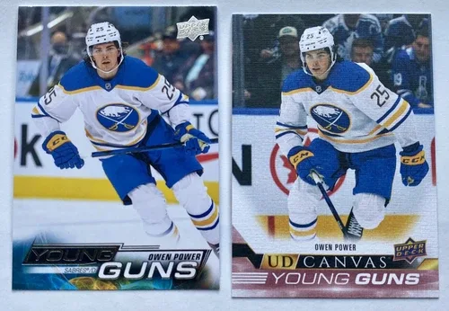 2022-23 Owen Power Young Guns (2 Card Lot)