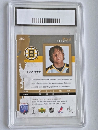 2006-07 Be A Player #202 Phil Kessel RC 130/999 Rookie Card Bost - photo 2