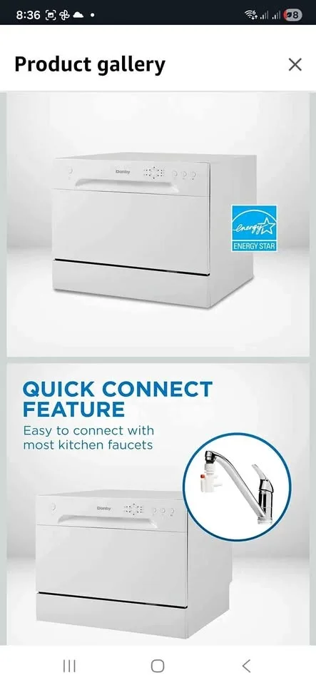 Danby Dishwasher 6 Place Settings