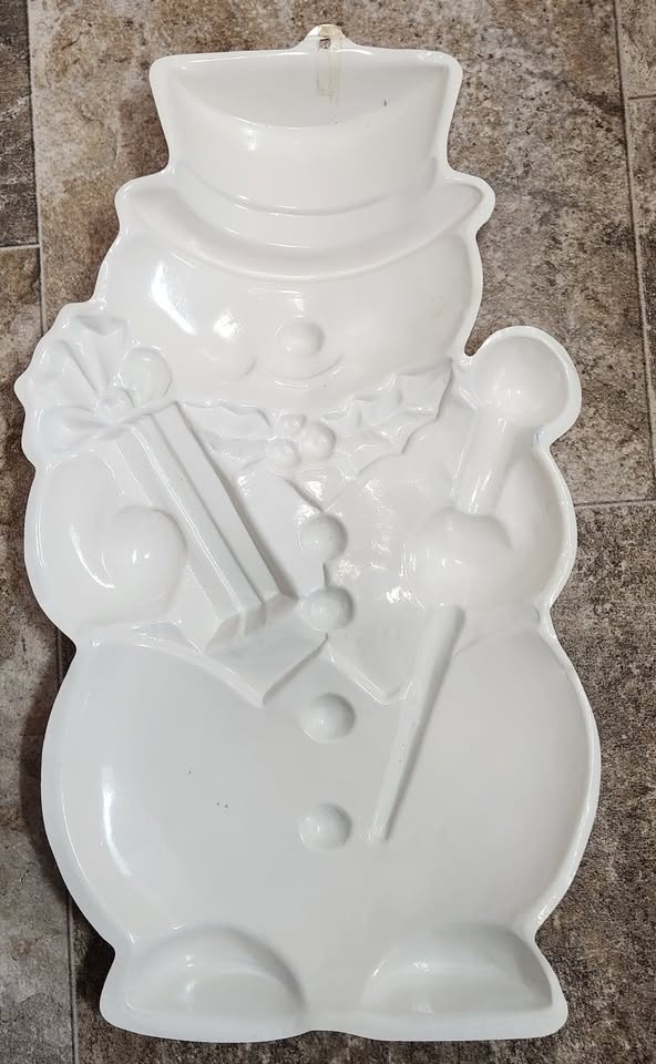Vintage Blow-Mold Snowman Wall Decoration - photo 2