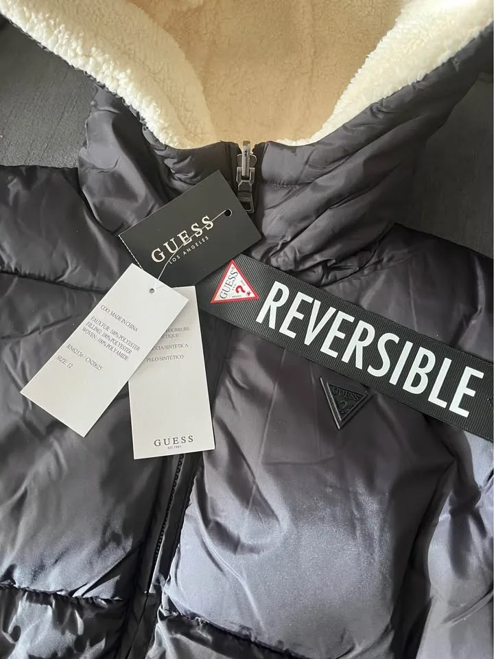New Guess Reversible jacket kids size 12 image indicator(3)
