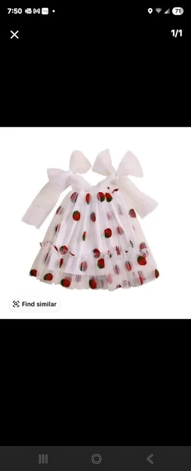 Strawberry birthday outfit 12 months #Cleanout