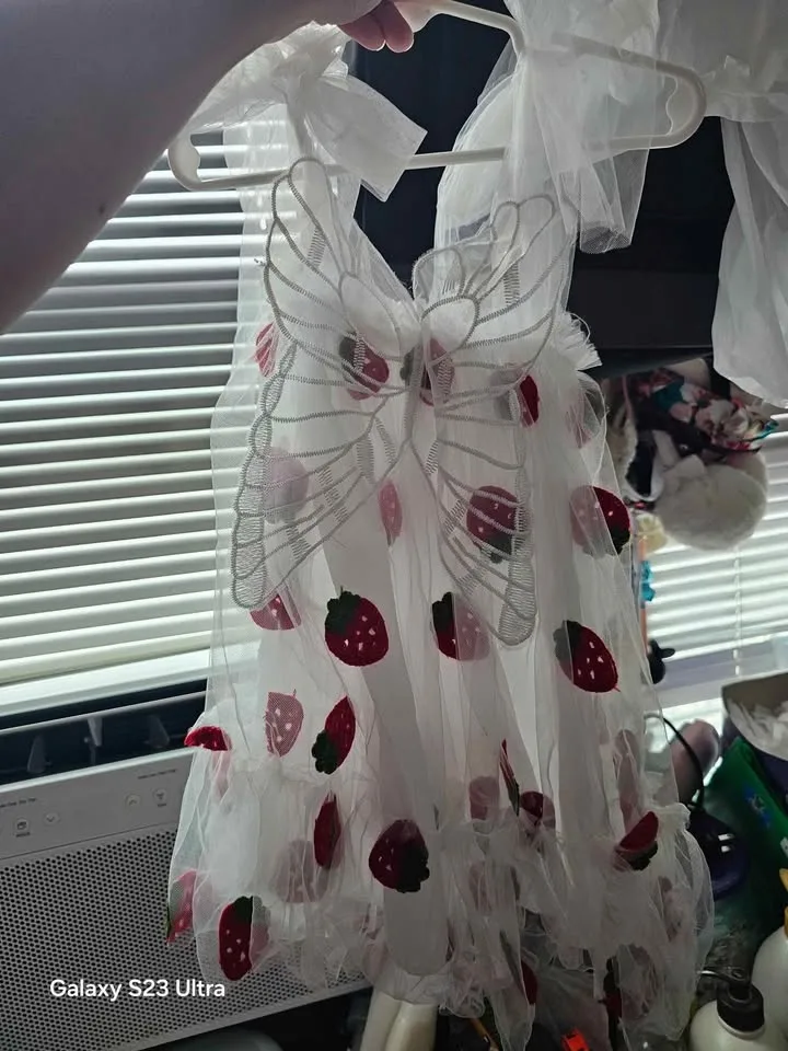 Strawberry birthday outfit 12 months #Cleanout image indicator(3)