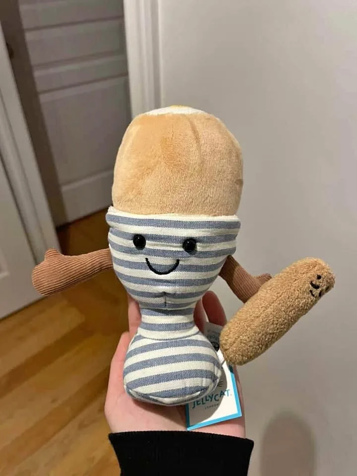 Egg and lance soldier jellycat