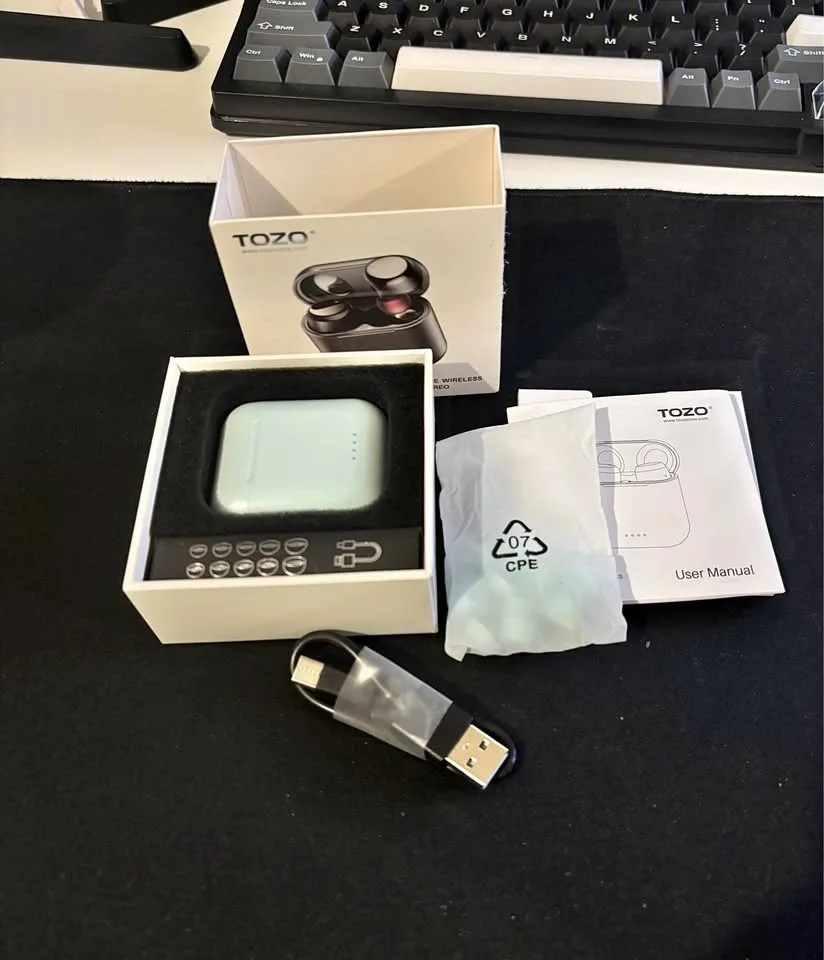 TOZO T6 Wireless Earbuds - Blue