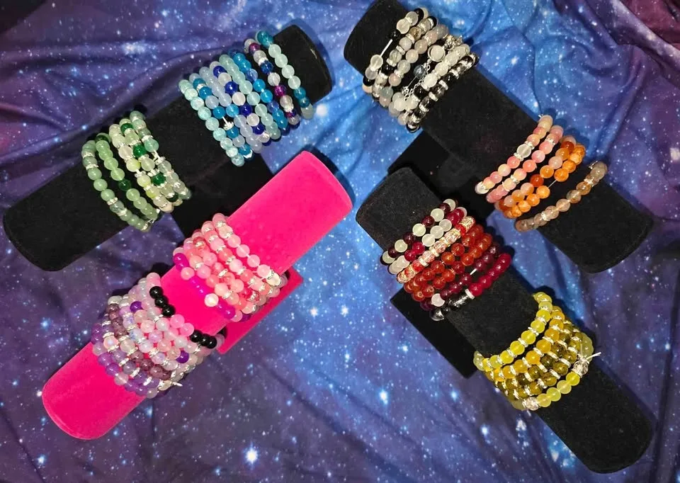 Glass Bead Bracelets - $10 each