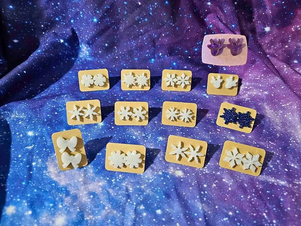 Christmas Earrings (Resin)