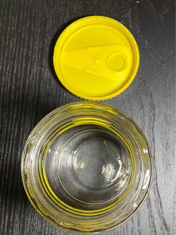 Anchor Hocking Glass Juice Carafe Yellow Lemons 24oz #cleanout image indicator(6)