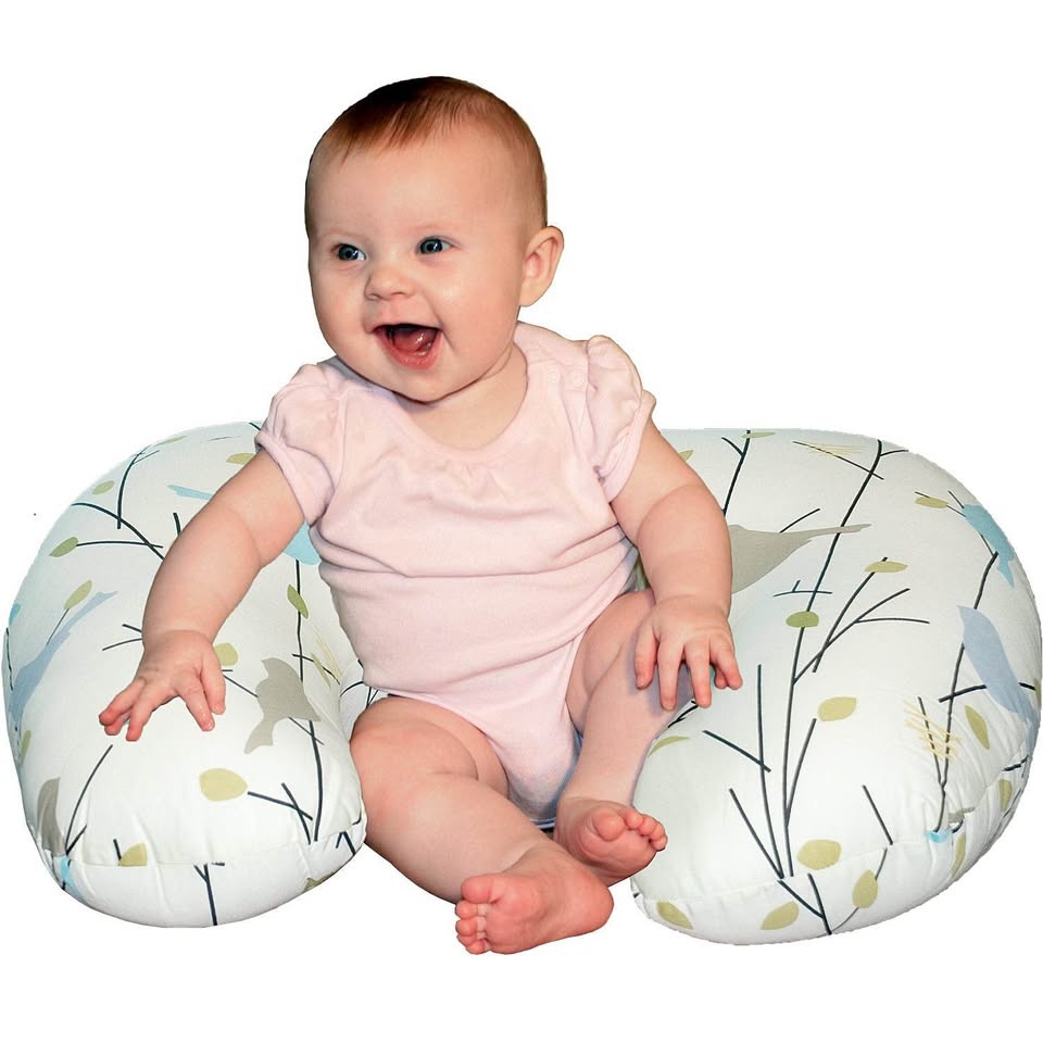 Baby Sitter Nursing and Play Cushion - Earthtone Birdies - photo 2