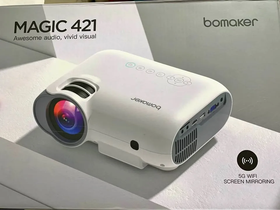 1080P 5G WiFi Projector, High Bright. In great condition