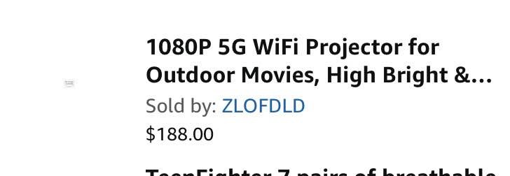 1080P 5G WiFi Projector, High Bright. In great condition - photo 5