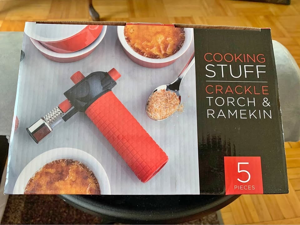 TORCH & RAMEKIN, Set includes 4 ramekin dishes, Brand new