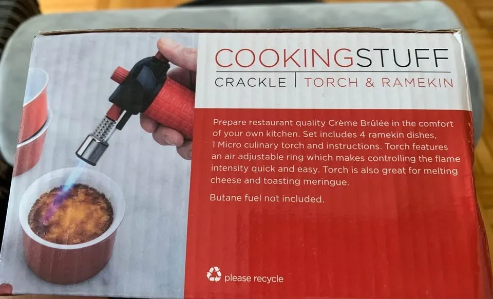 TORCH & RAMEKIN, Set includes 4 ramekin dishes, Brand new image indicator(3)