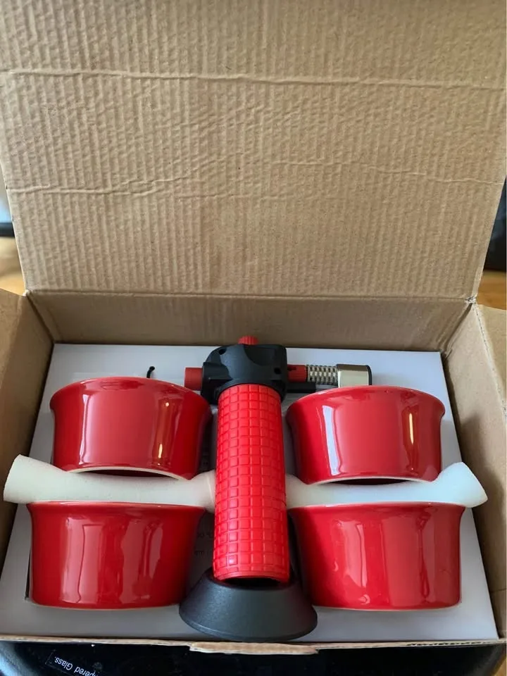 TORCH & RAMEKIN, Set includes 4 ramekin dishes, Brand new image indicator(4)