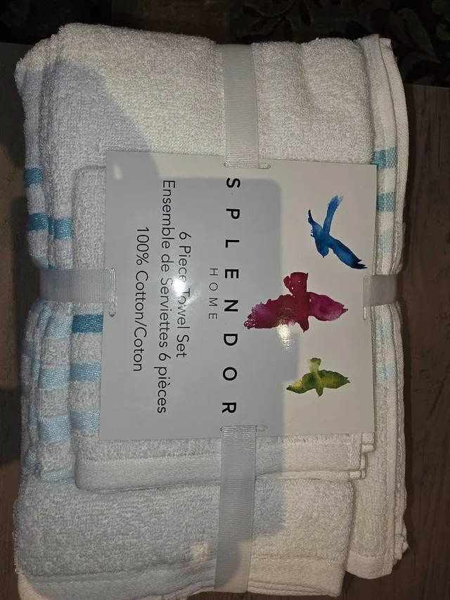Splendor Home 6 Piece Towel Set