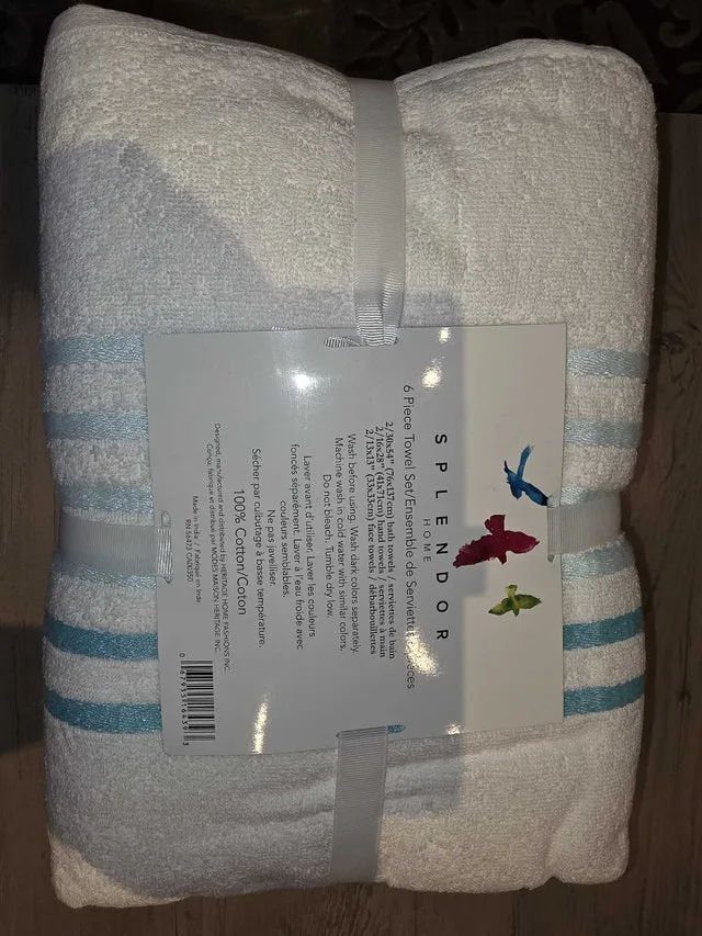 Splendor Home 6 Piece Towel Set image indicator(2)