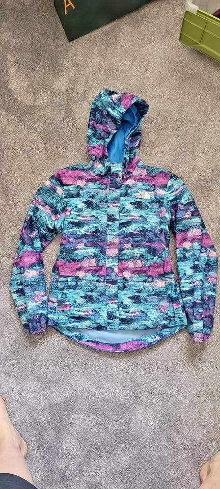 Girls Large North Face Rain Coat