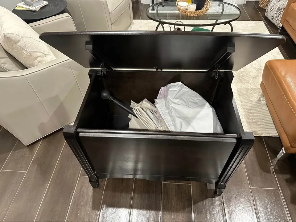 Dutalier Dark Ebony Solid Wood Storage Chest image indicator(4)