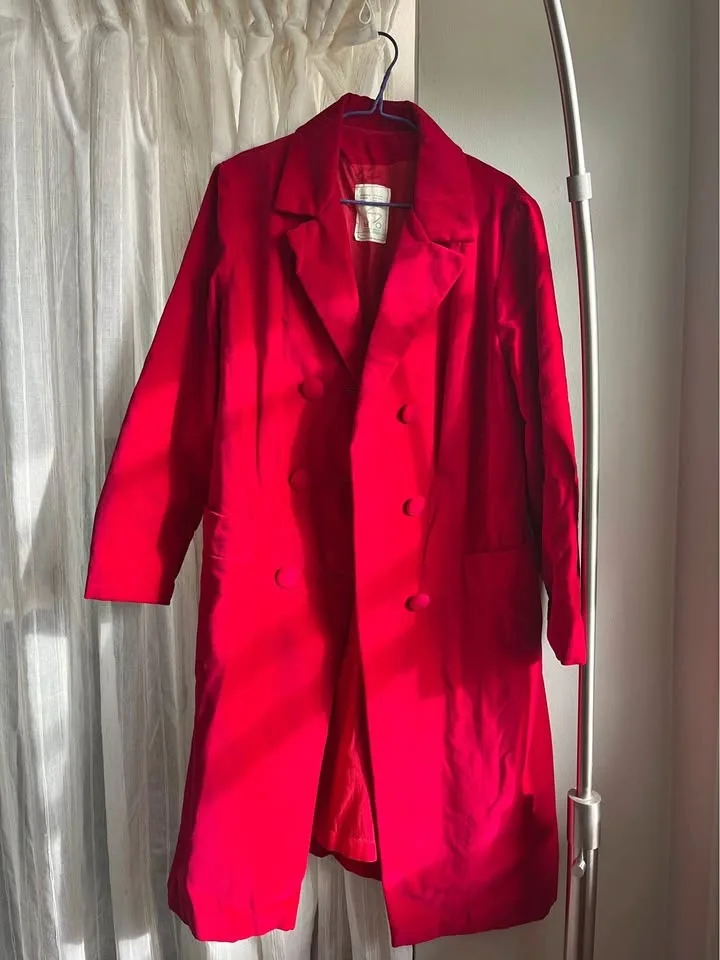 Vintage 100% cotton velvet coat