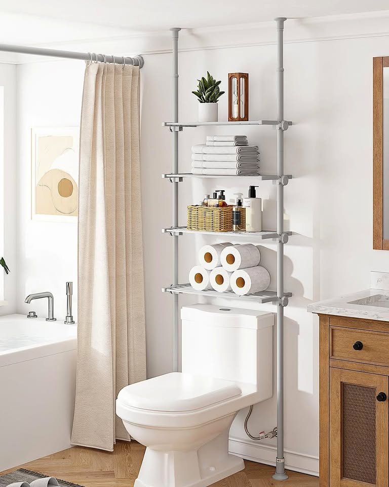 Over-toilet (or other small space) storage