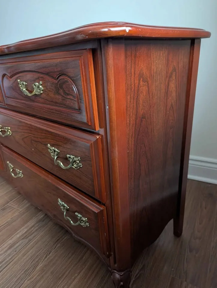 Solid wood dresser - vintage, very sturdy, CLEAR OUT SALE image indicator(5)