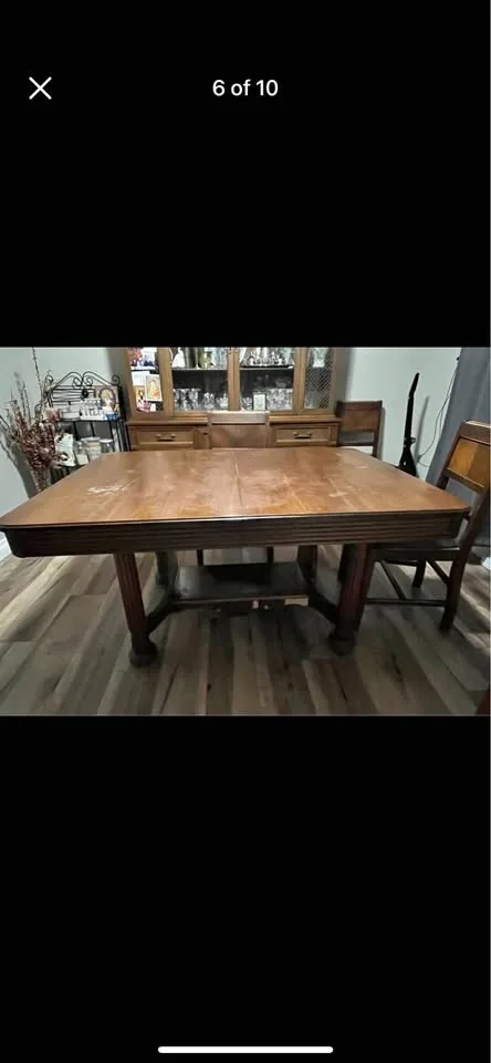 1950's Dining Room Set - Table with 6 Chairs