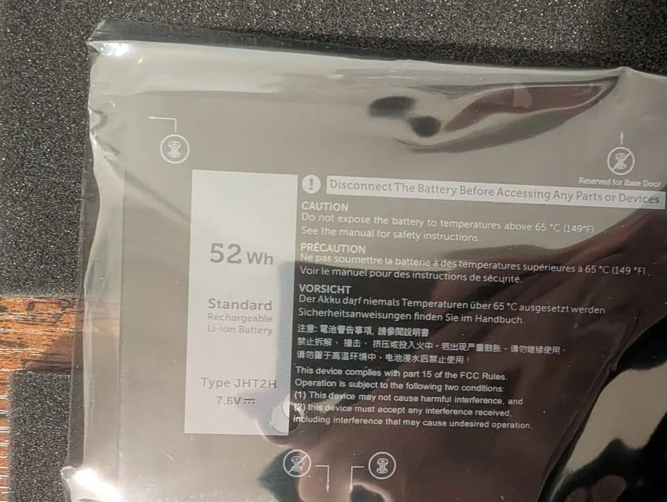 JHT2H 52Wh Battery (Dell Latitude 7310/7410) image indicator(5)