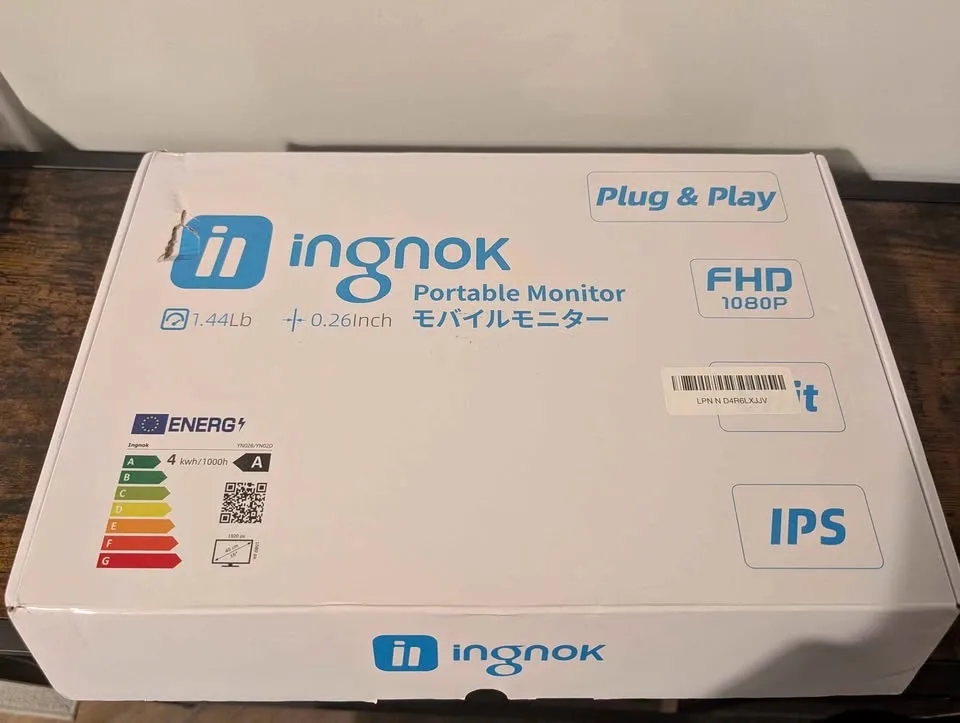 Ingnok 15.6” Portable Monitor (1080p FHD)