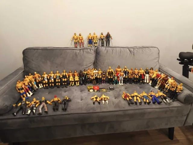 WWE Figurines Mattel & Jakks Pacific (56 Wrestlers $10 Each)