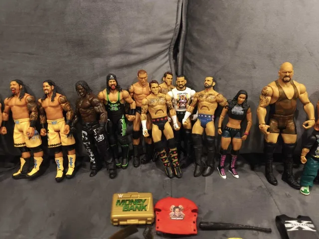 WWE Figurines Mattel & Jakks Pacific (56 Wrestlers $10 Each) image indicator(5)