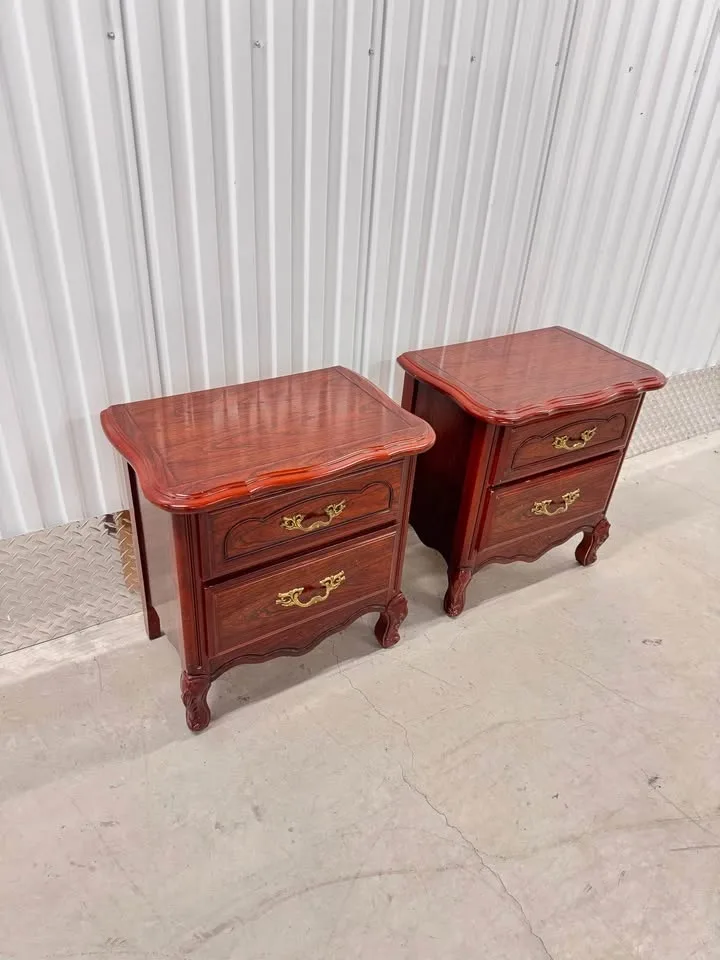 Solid Wood Vintage Nightstands  (DELIVERY AVAILABLE) image indicator(3)