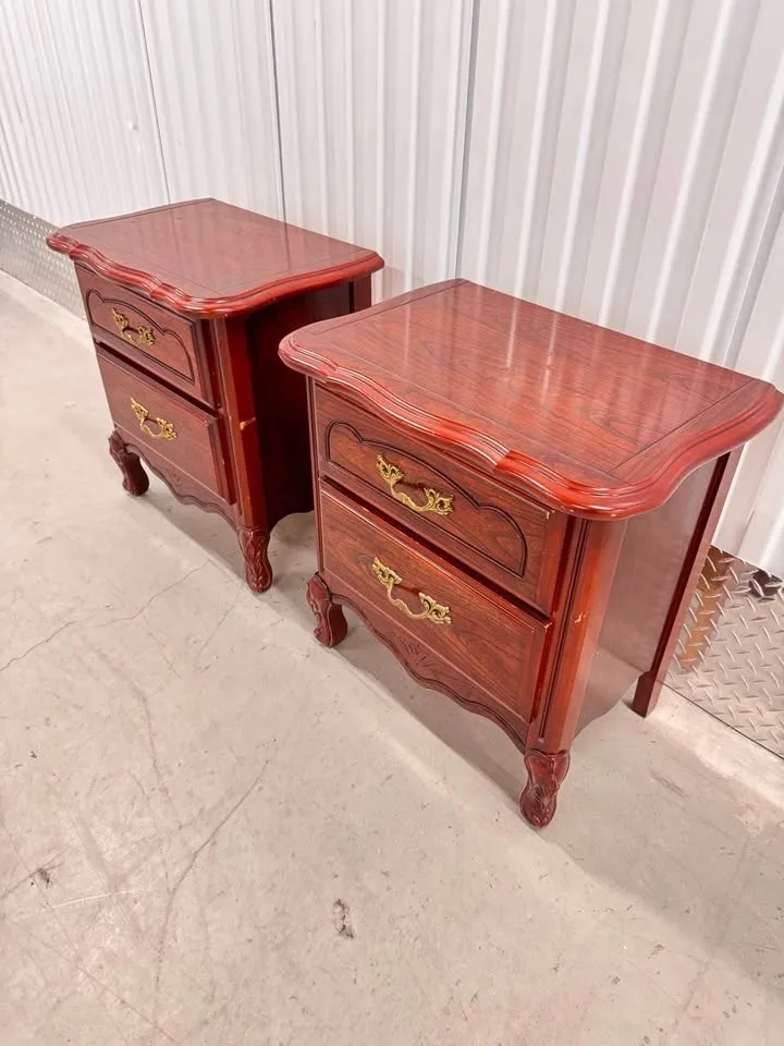 Solid Wood Vintage Nightstands  (DELIVERY AVAILABLE) image indicator(6)
