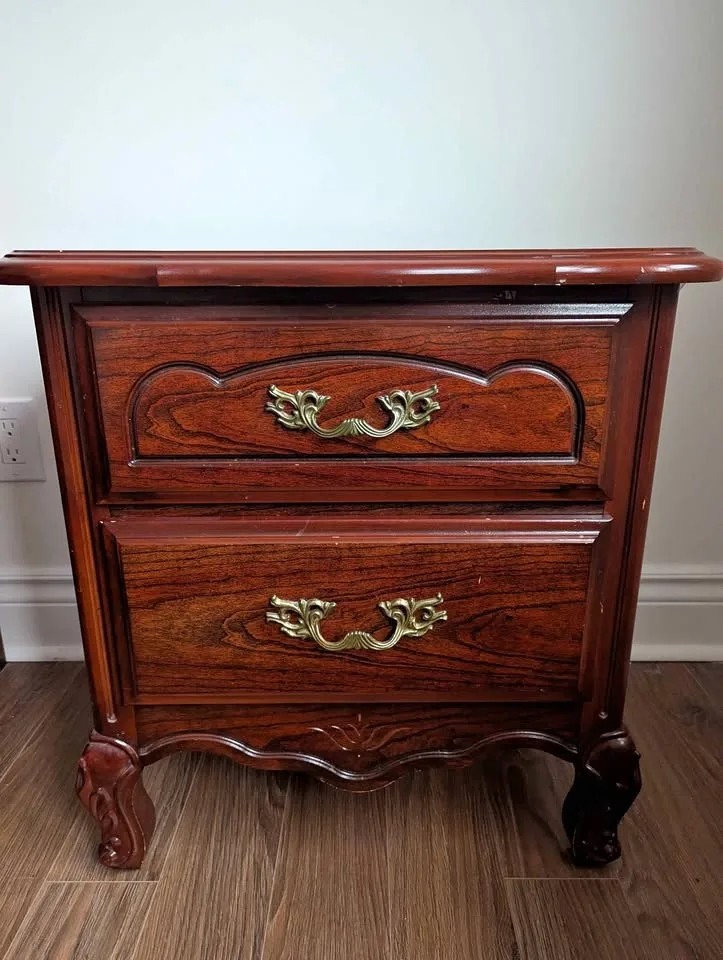 2 Solid wood bedside tables - vintage, CLEAR OUT SALE