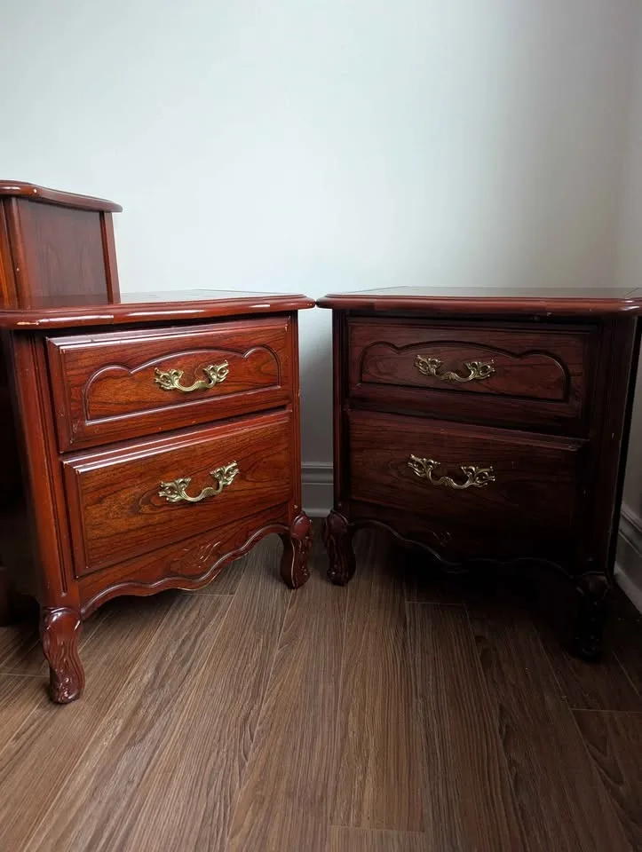 Solid Wood Vintage Nightstands  (DELIVERY AVAILABLE) image indicator(5)