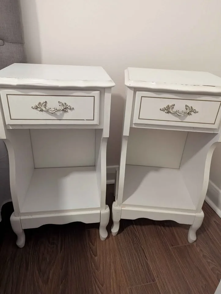 2 small bedside tables - perfect for small spaces, CLEAR OUT SAL image indicator(3)
