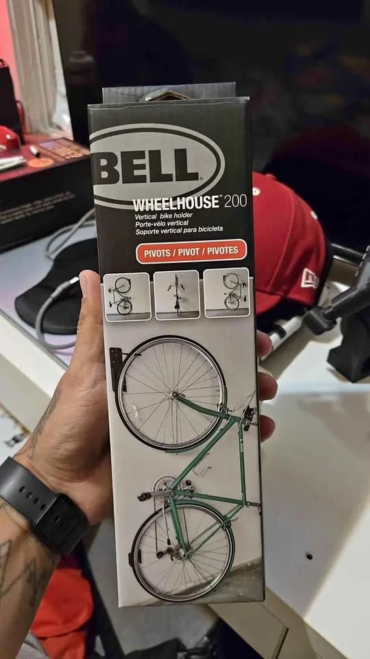 Vertical bike holder