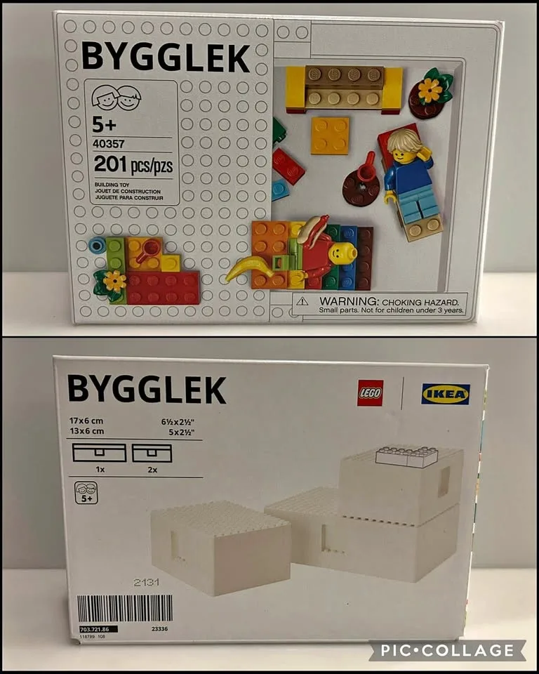 Lego Storage box set and 201 Piece Lego box