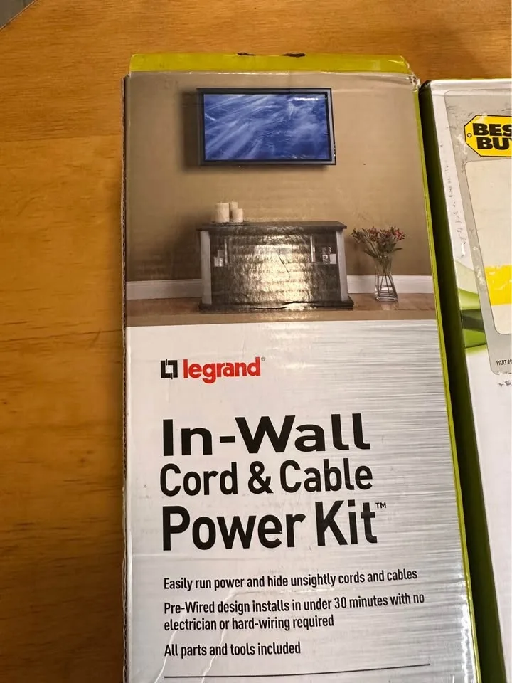 In- wall cord & cable power kit image indicator(2)