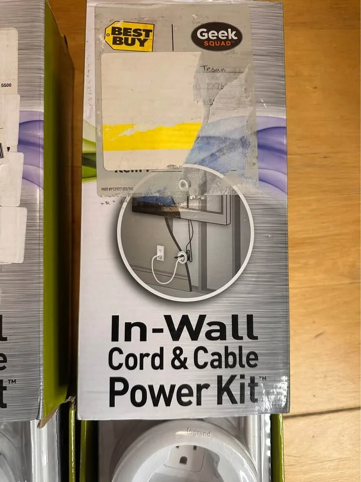 In- wall cord & cable power kit image indicator(3)