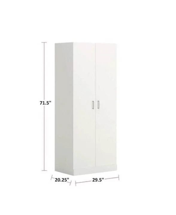 Brand New White Two Door Wardrobe image indicator(2)